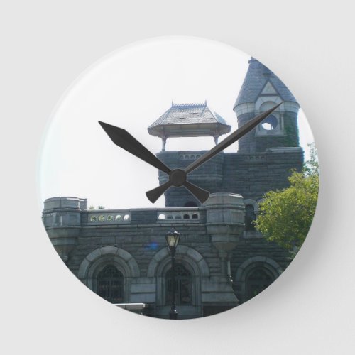 NYC Belvedere Castle Round Clock