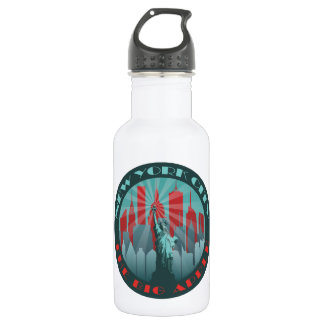 NYC Big Apple Round Stainless Steel Water Bottle