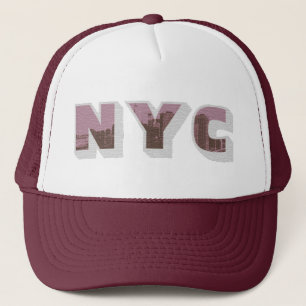 NYC Big Apple vintage photo graphic style Trucker Hat