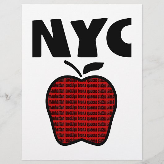 NYC - Big Apple With All 5 Boroughs (Front)