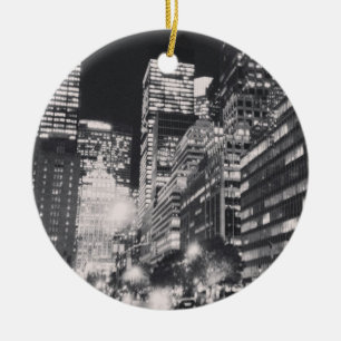NYC Black & White Ornament