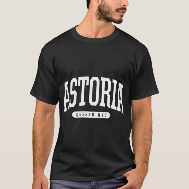 Nyc Borough Astoria Queens New York T-Shirt (Front)