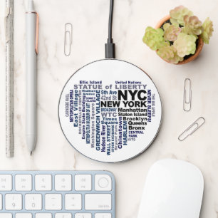 NYC Boroughs Wireless Charger