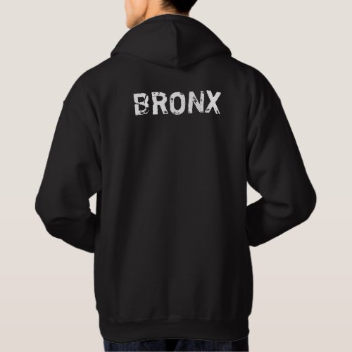 Nyc Bronx New York City Nostalgic Look Retro Basic Hoodie