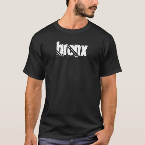 Nyc Bronx New York City Vintage Retro Basic Dark T_Shirt