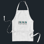 NYC Brooklyn Bridge New York Christmas Hanukkah Adult Apron<br><div class="desc">Features an original marker illustration of a classic NYC landmark,  the Brooklyn Bridge,  "dressed up" for the holidays!

Don't see what you're looking for? Need help with customization? Contact Rebecca to have something designed just for you.</div>
