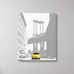 Nyc Brooklyn Bridge Yellow Taxi New York City Canvas Print<br><div class="desc">Nyc Brooklyn Bridge Yellow Taxi New York City Pop Art Canvas Art Print.</div>