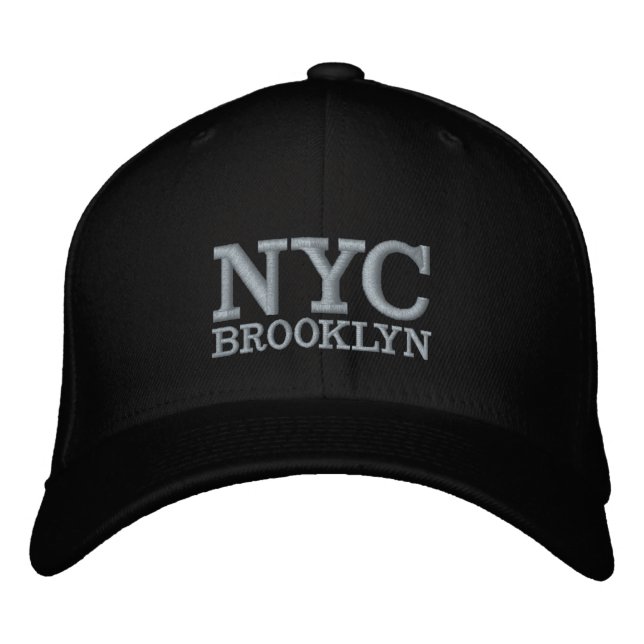 NYC Brooklyn Embroidered Baseball Cap (Front)
