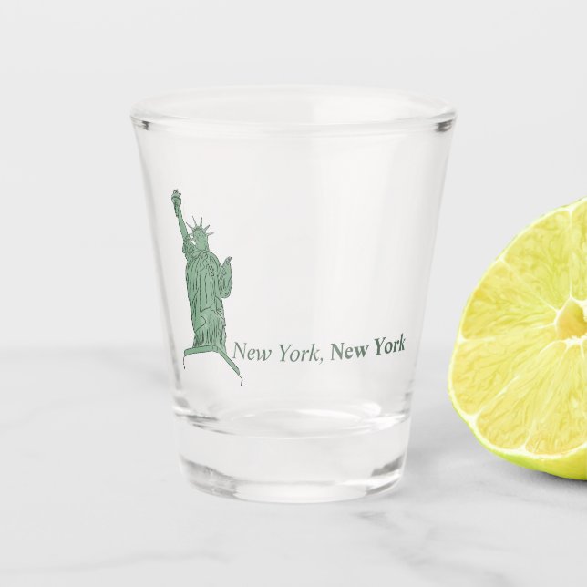 NYC can cooler  Shot Glass (Front)