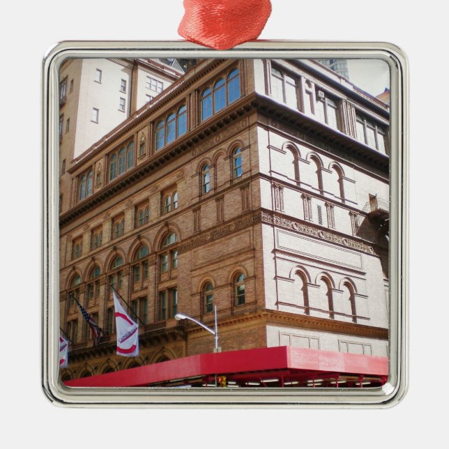 NYC Carnegie Hall Metal Ornament (Front)