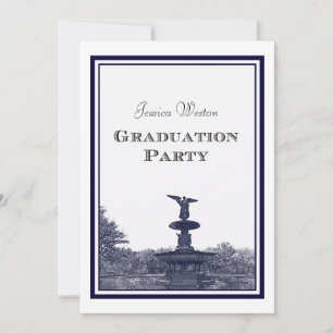 NYC Central Park Bethesda Ft DIY #2 Graduation Invitation