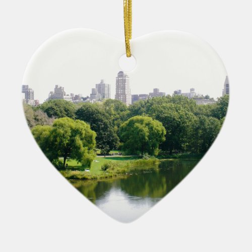 NYC Central Park Skyline Ceramic Ornament