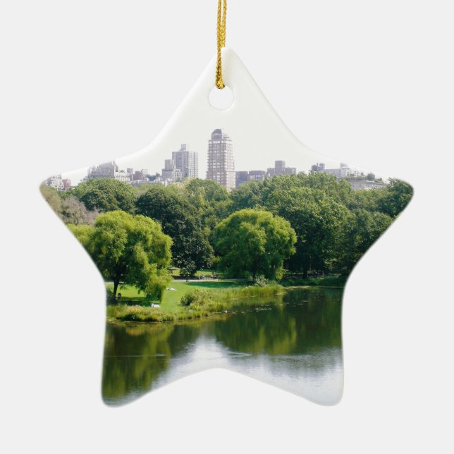 NYC Central Park Skyline Ceramic Ornament (Front)