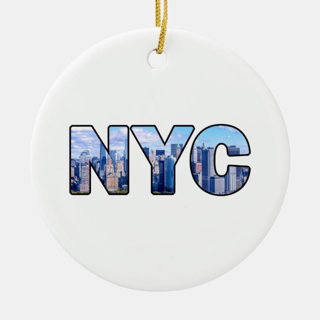 NYC CERAMIC ORNAMENT (Front)