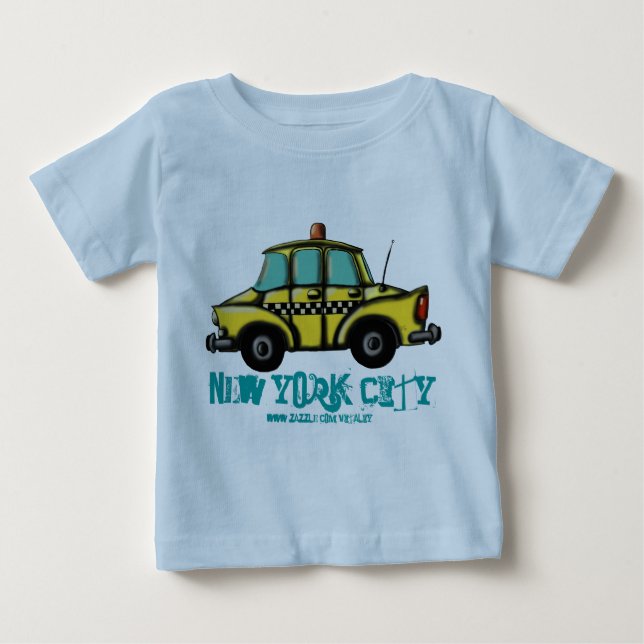 NYC checker cab baby t-shirt (Front)