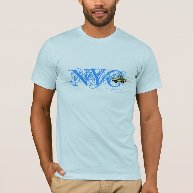 NYC checker cab cool t-shirt (Front)