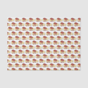 NYC Cherry Cheesecake Slice Dessert Baking Food Tissue Paper