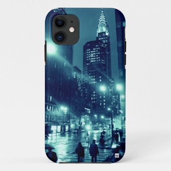 Nyc Chrysler Rain Iphone 5 Case-mate Case by spiceyourdevice at Zazzle