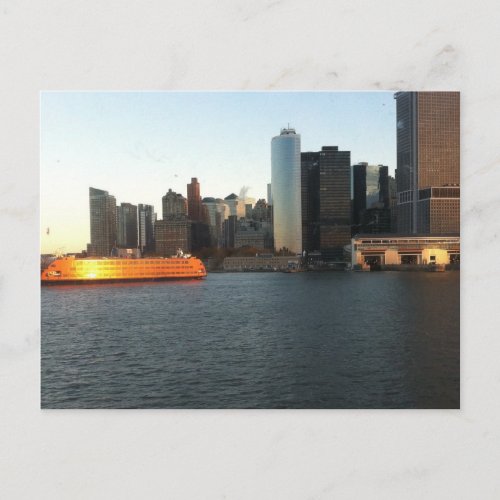 NYC City SkyLine Postcard