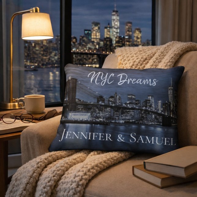 NYC Dreams Stylish and Romantic Accent Pillow (Creator Uploaded)