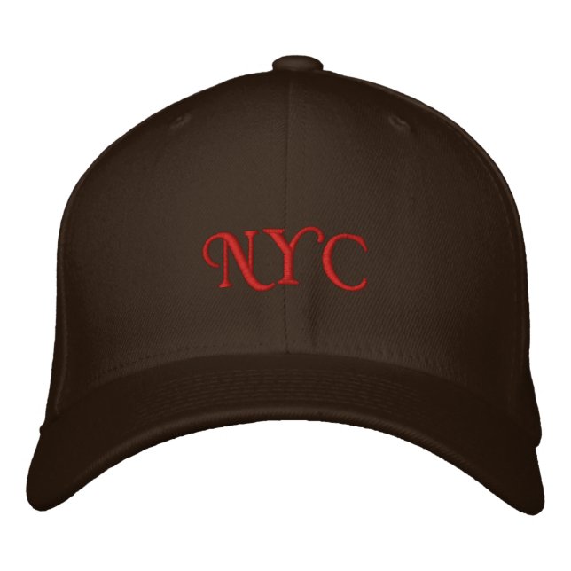 NYC EMBROIDERED BASEBALL HAT (Front)