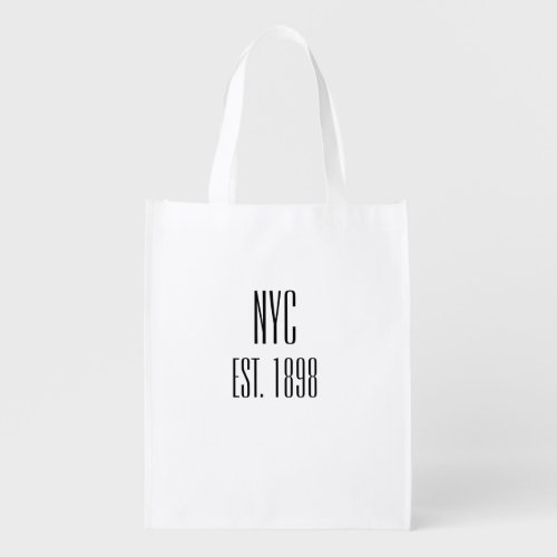 NYC Est1898 Grocery Bag