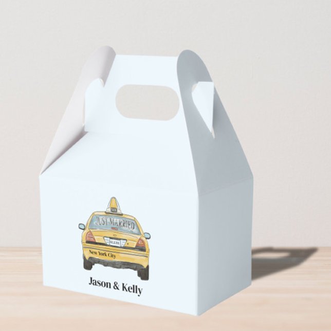 NYC Favor Box. Wedding welcome box taxi (Creator Uploaded)