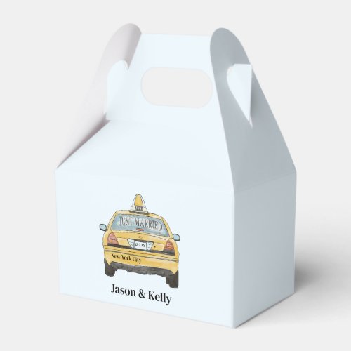 NYC Favor Box Wedding welcome box taxi