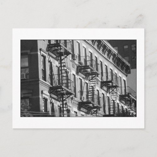 NYC Fire Escapes Postcard