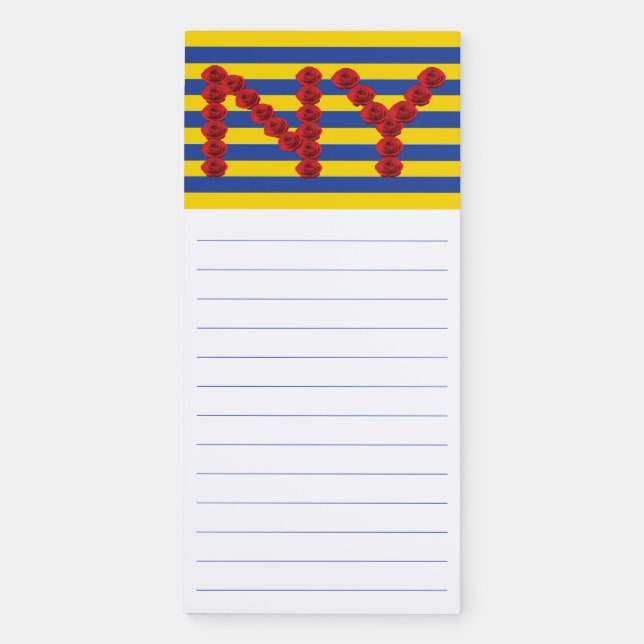 NYC Flag Project Winning Design Magnetic Notepad (Front)