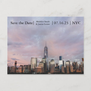 NYC Freedom Tower Photo - Save the Date Post Card