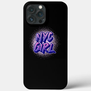 NYC Girl Graffiti Style  iPhone 13 Pro Max Case