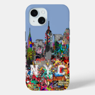 NYC graffiti iPhone 15 Case