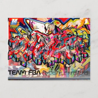 NYC GRAFFITI POST CARD