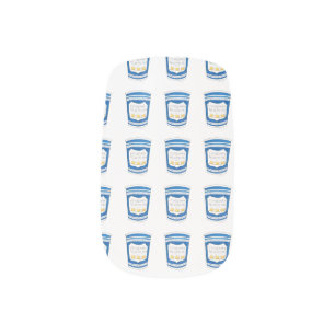 NYC Greek Diner Blue Coffee Cup Happy to Serve You Minx Nail Wraps