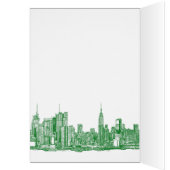 NYC green sketch Cards (Inside (Left))