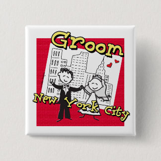 NYC Groom Button