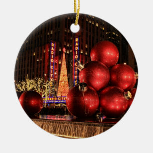 NYC Huge Christmas Ornaments