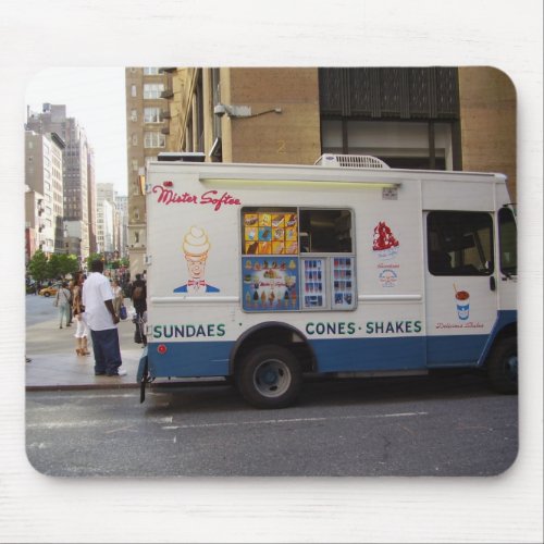 NYC Ice Cream Truck Mouse Pad