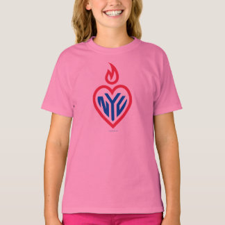 NYC Imported Girls Baby Doll Fitted - Gotham Heart T-Shirt