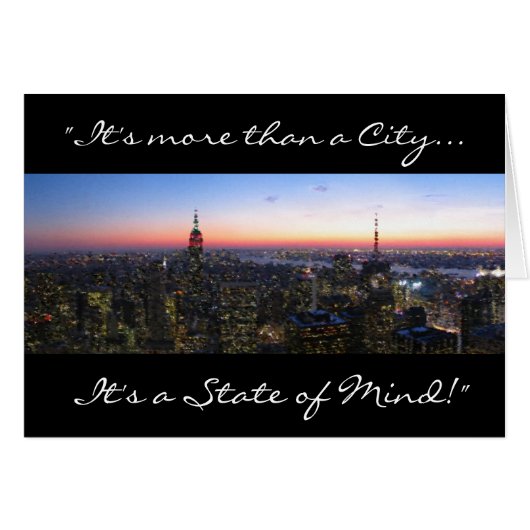 NYC, "It's more than a City... (Front Horizontal)