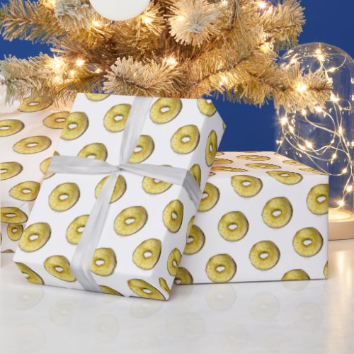 NYC Jewish Bakery Sesame Seed Bagel Bread Wrapping Paper