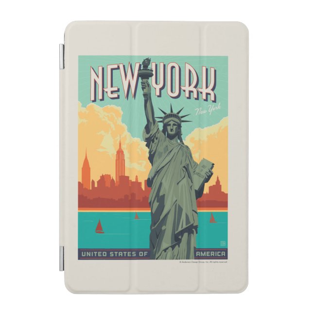 NYC - Lady Liberty iPad Mini Cover (Front)