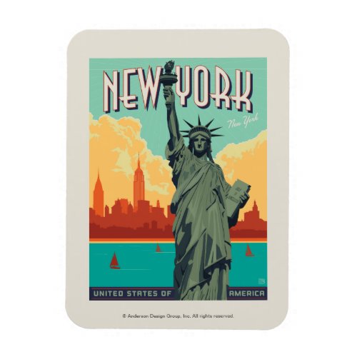 NYC _ Lady Liberty Magnet