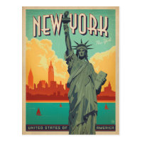 NYC - Lady Liberty Postcard