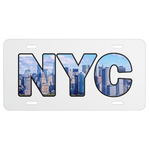 NYC LICENSE PLATE