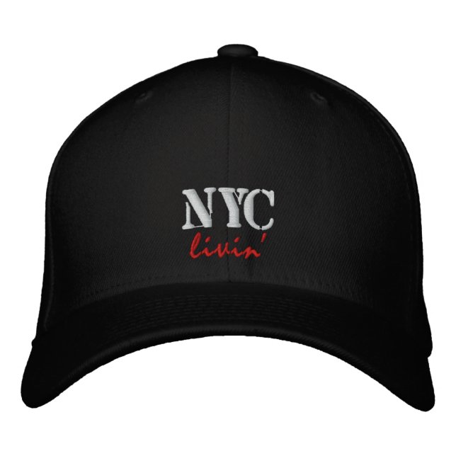 NYC livin' Embroidered Cap/Hat Embroidered Baseball Hat (Front)
