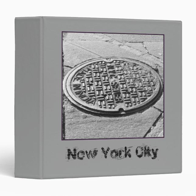 NYC Manhole Cover Binder (Front/Spine)