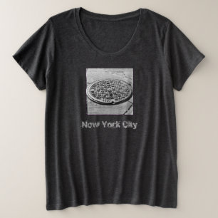 NYC Manhole Cover Ladies' Plus-size T-shirt