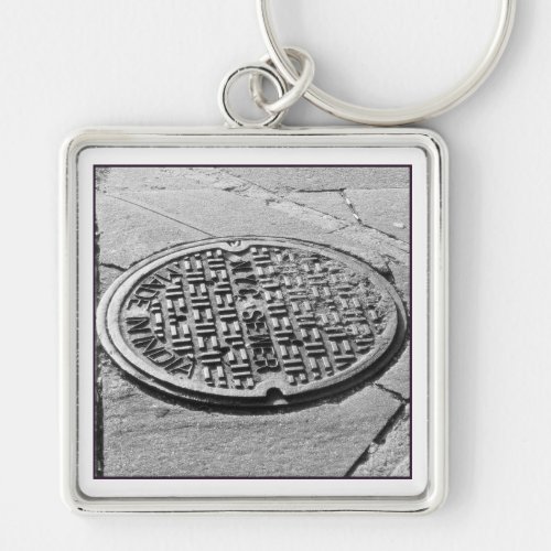NYC Manhole Cover Premium Keychain